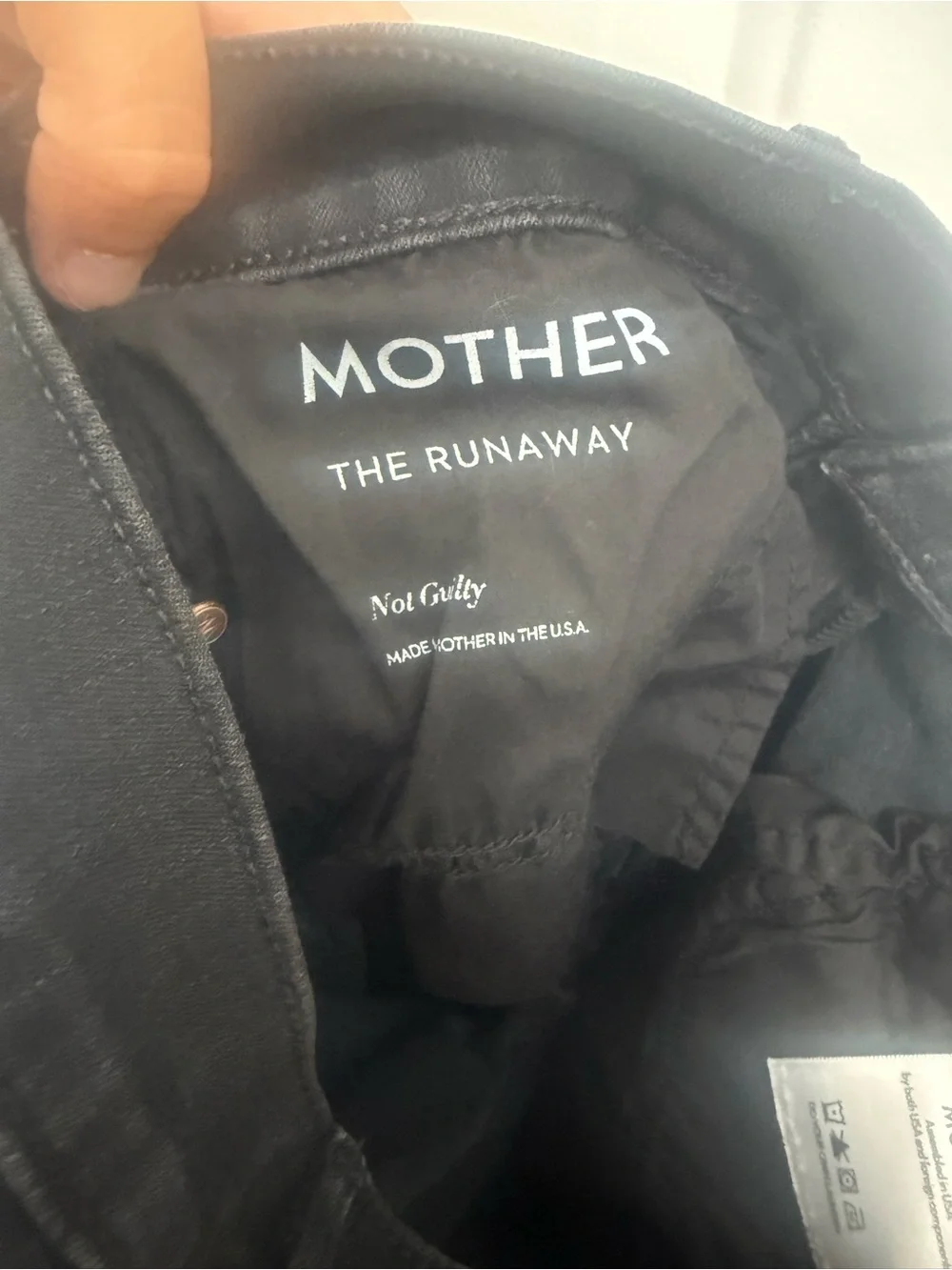 Mother The Runaway Black Flare Jeans Not Guilty Size 28 Denim Casual